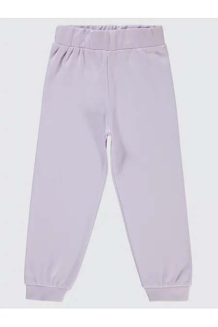 Girl's Tracksuit Bottoms 2-5 Years Old Gentle Lavender - Pack