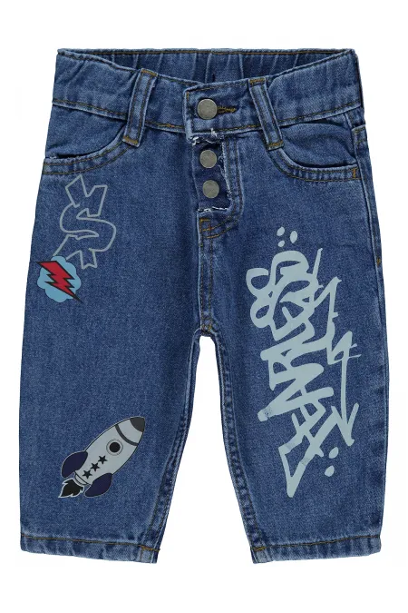 Culottes bébé 0-24 mois, taille moyenne, bleu - Lot