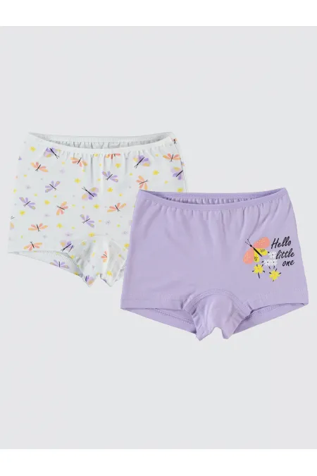 Kız Çocuk Boxer 2-9 Yaş Standart - Paket