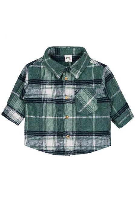 Bebek Gömlek 0-24 Ay Yeşil - Paket