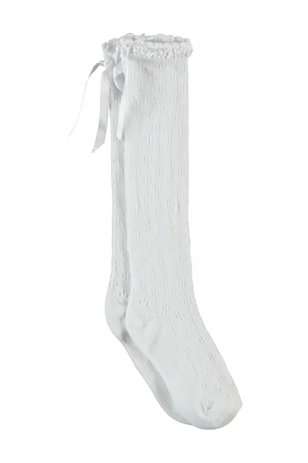 Kız Çocuk Çorapları 2-9 Yaş Beyaz - Paket Civil