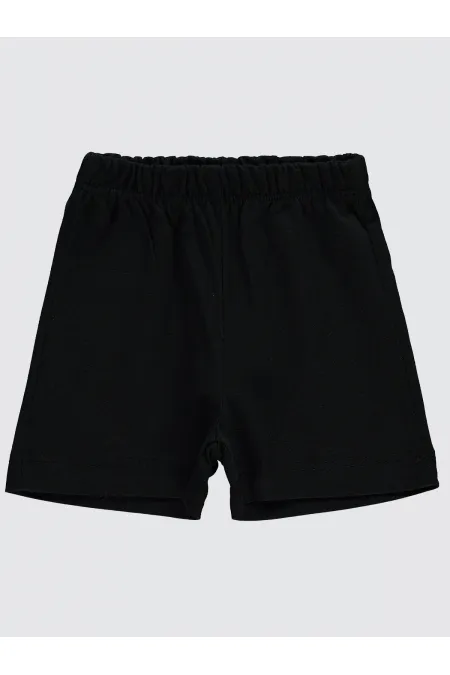 Bebek Şort 0-24 Ay Siyah - Paket