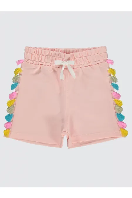 Short pour fille de 2 à 5 ans, couleur saumon - Paquet