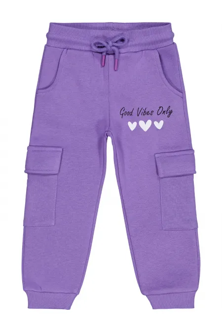 Pantalon de survêtement pour filles, 2-5 ans, violet - Lot