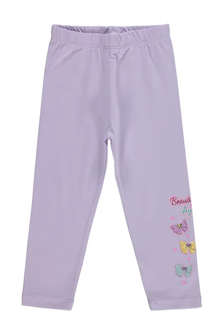 Leggings pour filles Km 2-5 ans Lavande douce - Lot