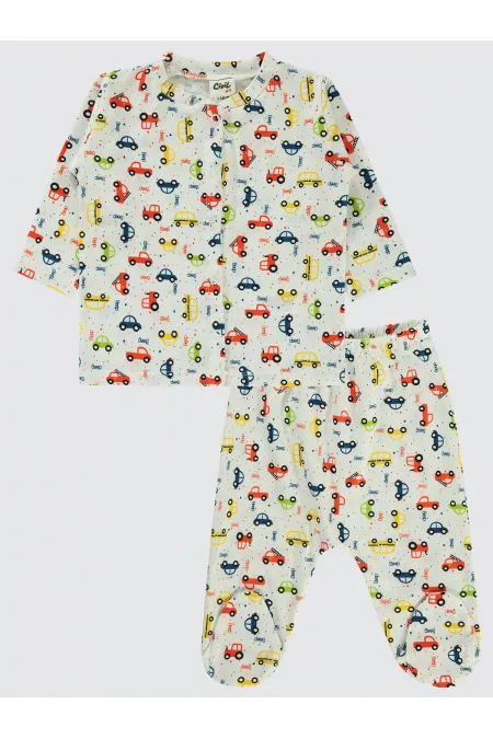 Baby Pajama Set 0-24 Months Ecru - Package