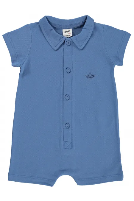 Grenouillères bébé 0-24 mois indigo - Emballage