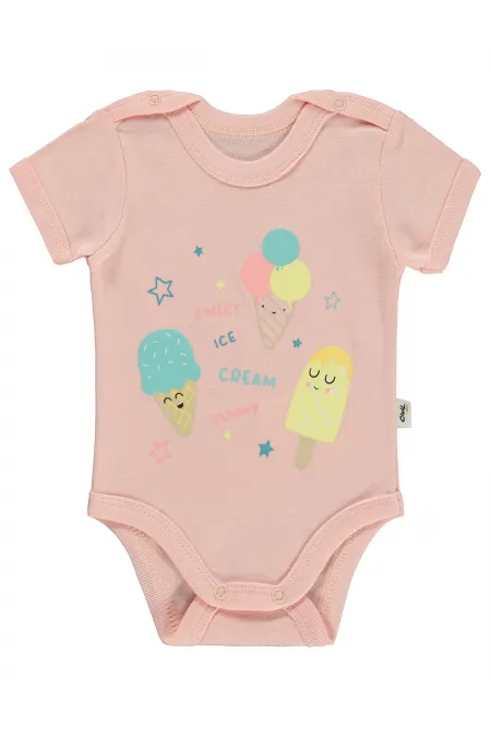 Bebek Çıtçıtlı Badi 0-24 Ay Soft Pembe - Paket