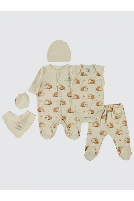 Baby Bodysuit Sets 0-24 Months Beige - Package