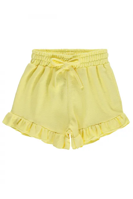 Short pour fille, 2-5 ans, jaune - Lot