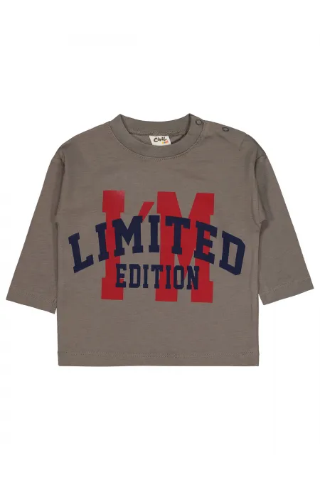 Bebek Sweatshirt 0-24 Ay Füme - Paket