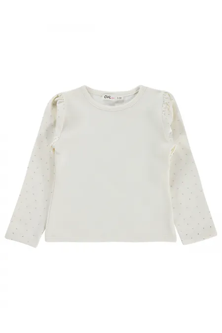 Sweat-shirt pour fille, 2-5 ans, blanc cassé - Emballage