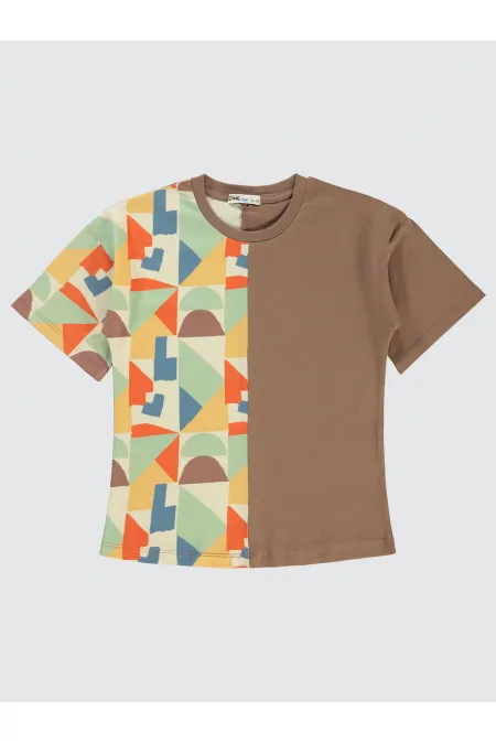 Lot de T-shirts marron pour garçons de 6 à 9 ans