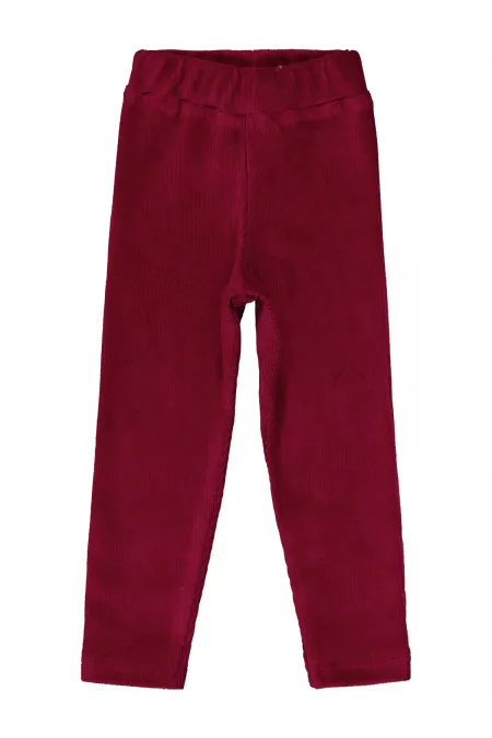 Leggings bordeaux pour fille de 2 à 5 ans - Emballage