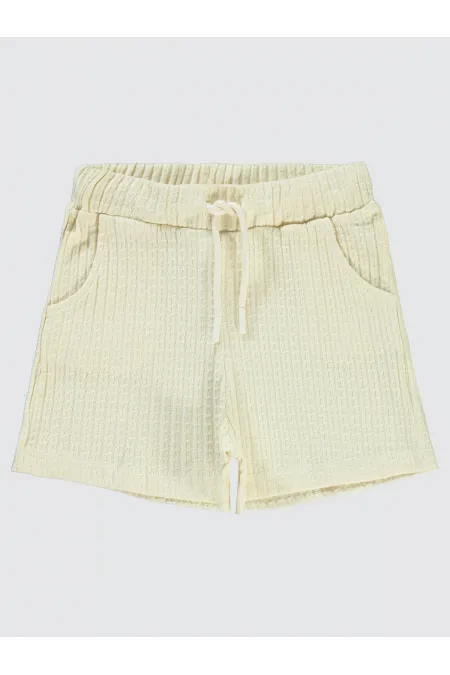 Kız Çocuk Şort 6-9 Yaş Tebeşir - Paket