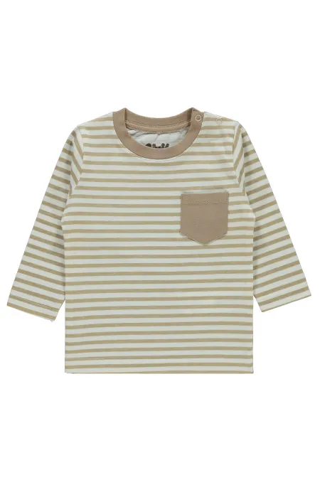 Bebek Sweatshirt 0-24 Ay Sütlükahve - Paket