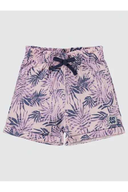 Kız Çocuk Şort 6-9 Yaş Lila - Paket