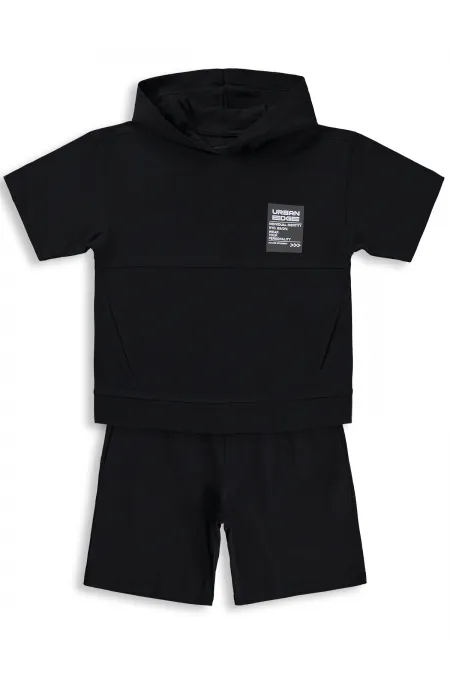 Ensemble d'équipe pour garçons de 6 à 9 ans, noir - Emballage