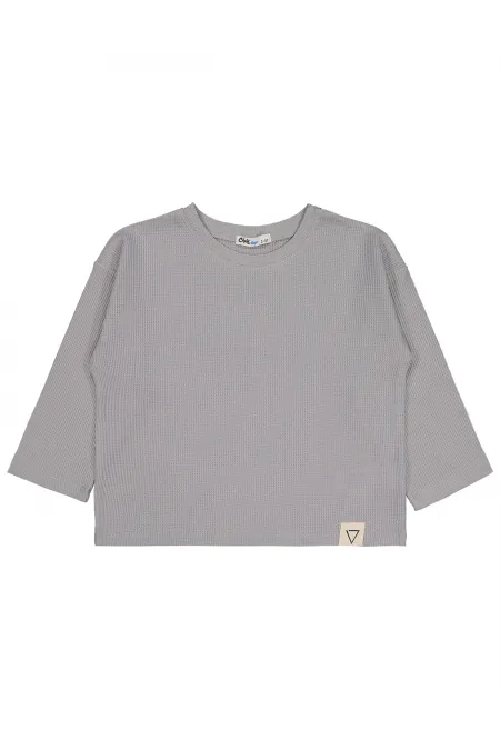 Boy Sweatshirt 2-5 Years Old Light Gray - Package