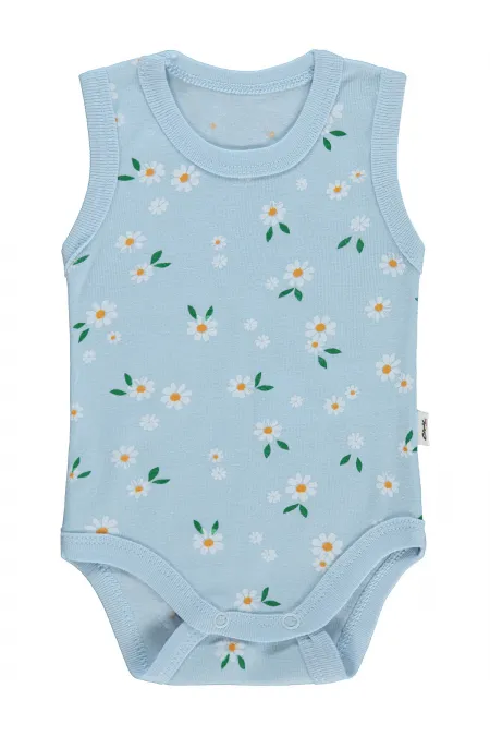 Bebek Çıtçıtlı Badi 0-24 Ay Mavi - Paket