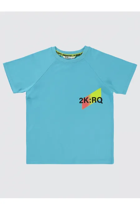 Boys T-Shirt 6-9 Years Turquoise - Package