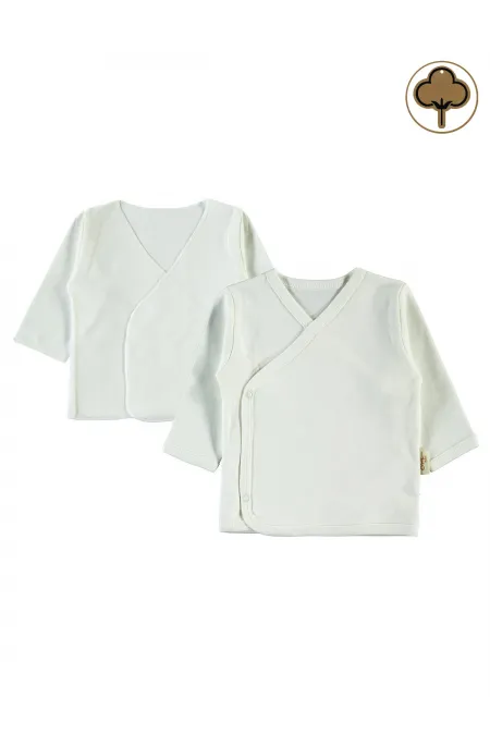 Baby Mini Bodysuits 0-24 Months, Ecru - Pack