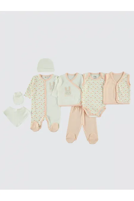 Baby Bodysuit Sets 0-24 Months Salmon - Package