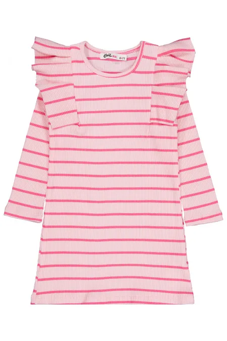 Kız Çocuk Jile ve Elbise 6-9 Yaş Pembe - Paket