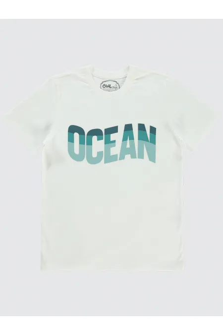 Boys T-Shirt 10-13 Years Old Ecru - Package