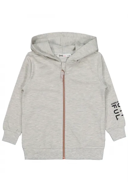 Gilet pour fille de 2 à 5 ans, écru, Melanj - Emballage