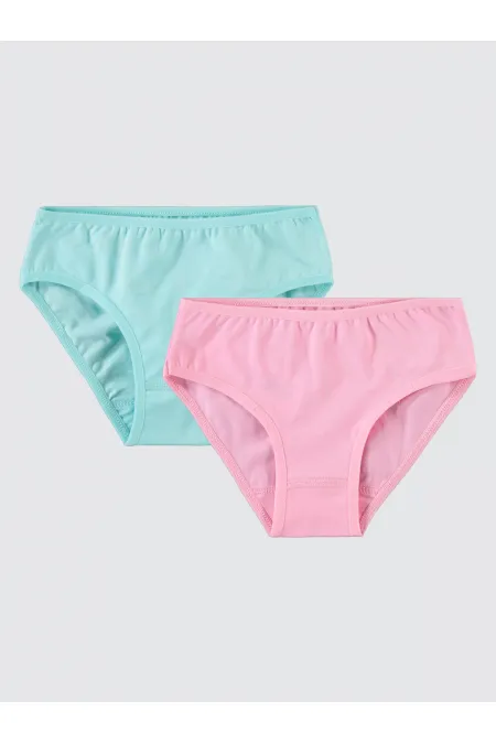 Kız Çocuk Külot 2-9 Yaş Pembe-Mint - Paket