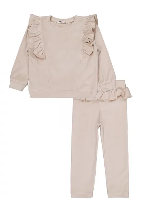 Girls' Set 2-5 Years Old Light Beige - Package