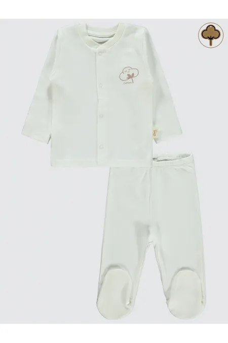 Baby Pajama Set 0-24 Months Ecru - Package