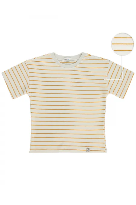 Erkek Çocuk Tişört 6-9 Yaş Oranj - Paket