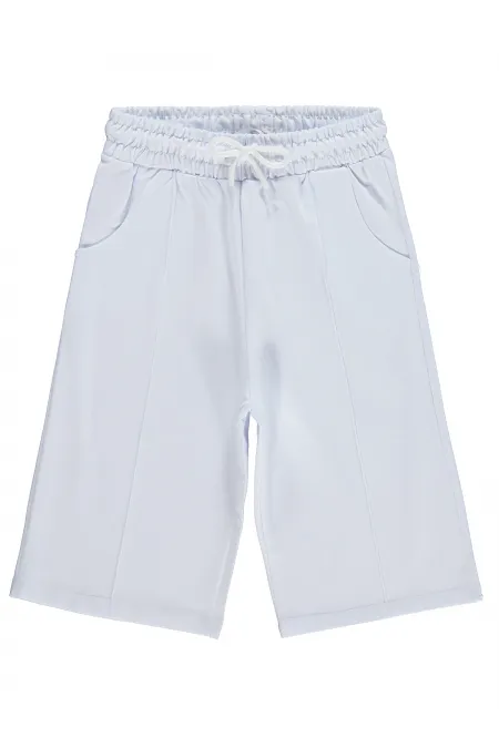 Girls' Capri Pants, Ages 10-13, White - Package