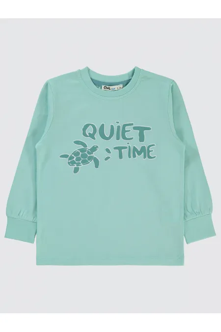 Boys Sweatshirt 2-5 Years Turquoise - Package
