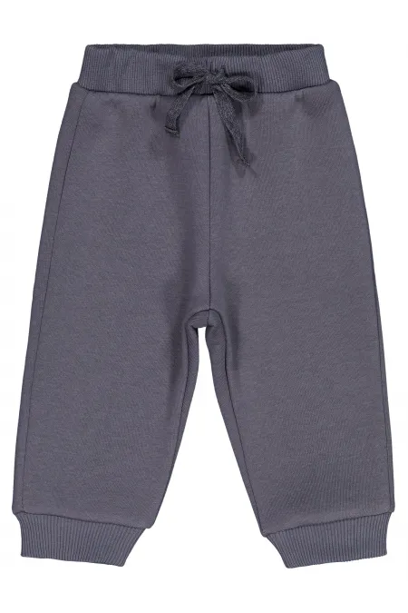 Baby Tracksuit Bottoms 0-24 Months Dark Gray - Pack