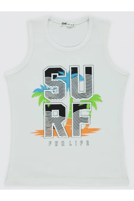 Lot de T-shirts blancs pour garçon de 6 à 9 ans