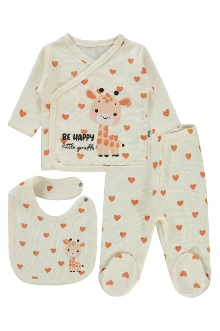 Baby Bodysuit Sets 0-24 Months Ivory - Package