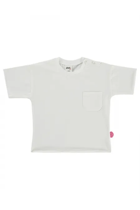 T-shirt bébé 0-24 mois, écru - Emballage