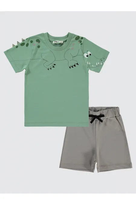 Costume garçon 2-5 ans kaki doux - Emballage