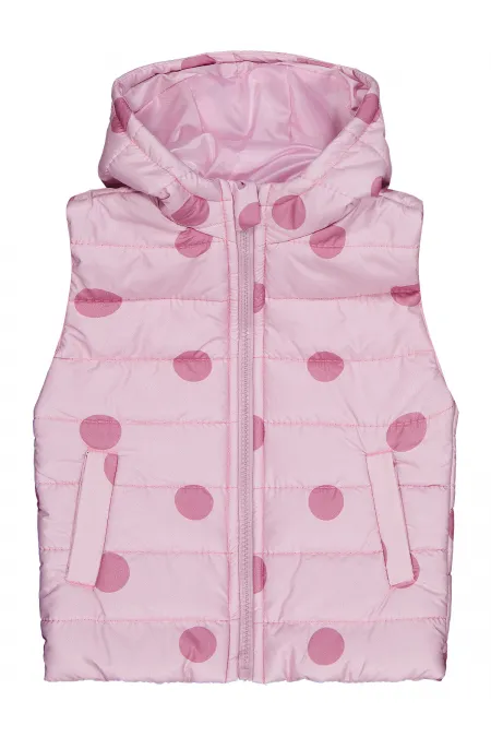 Kız Çocuk Yelek 2-5 Yaş Pudra - Paket