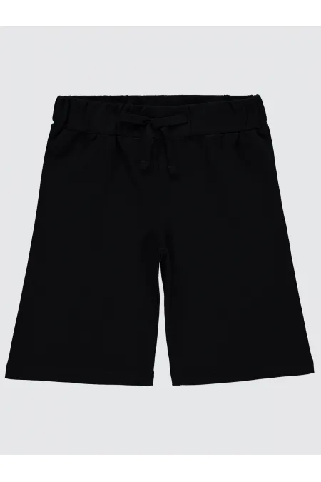 Kız Çocuk Kapri 2-5 Yaş Siyah - Paket