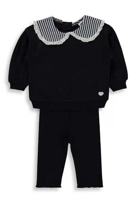 Bebek Takım 6-18 Ay Siyah - Paket