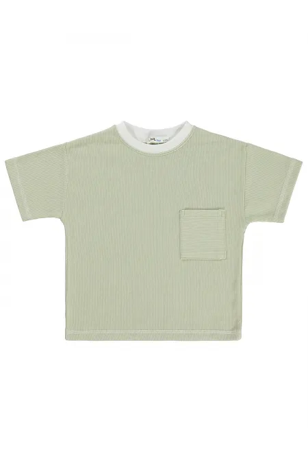 T-shirt garçon, 2-5 ans, vert clair - Lot