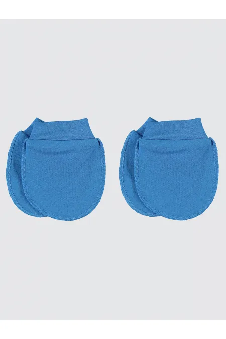 Gants pour bébé 0-24 mois bleus - Lot