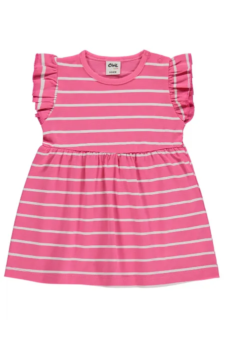 Combinaison et robe bébé 0-24 mois fuchsia - Pack