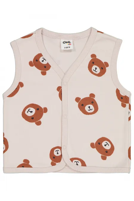 Baby Vest 0-24 Months Stone Color - Pack