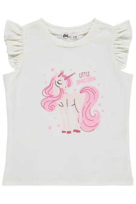 T-shirt fille, 2-5 ans, blanc cassé - Lot T-shirt fille, 2-5 ans, blanc cassé - Lot