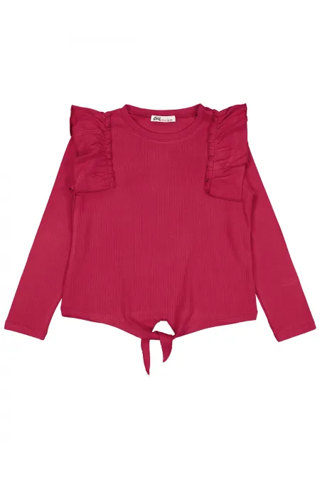 Kız Çocuk Sweatshirt 6-9 Yaş Kırmızı - Paket